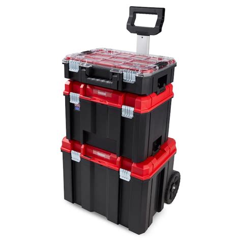 craftsman versastack 17.126-in plastic metal wheeled lockable tool box|CRAFTSMAN VERSASTACK Portable Tool Boxes .